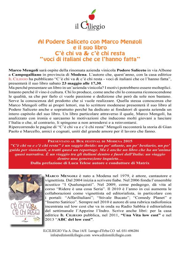 C'è chi va e c'è chi resta 23 maggio